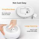 BOXING 3L Cool Mist Humidifier, Ultra Quiet 20dB for Bedroom, Baby & Office, Top Fill Air Humidifier for Home Office & Indoor Plants, 30H Runtime, Essential Oil Tray, Night Light, BPA-Free, White