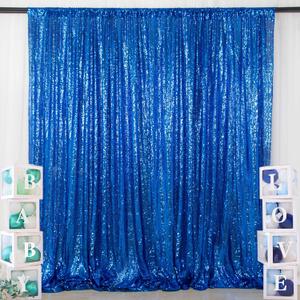 ShinyBeauty Royal Blue Sequin Photo Booth Backdrop 5x10FT | Glitter Birthday Wedding Party Background Curtain | Premium Fabric for Events Photography Decor (5FTx10FT)