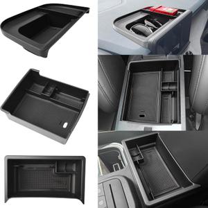 3PCS Organizer Compatible with Ford Maverick 2022 2023 2024 Accessories,Armrest Insert Tray & Lower Center Console & Dashboard Organizer for Maverick XL XLT Lariat Pickup Truck