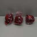 Sosation 12 Set 43" Large Velvet Christmas Ball Ornaments Decoration Set Velvet Xmas Balls with Ribbon and Bow Hanging Ornaments for Christmas Tree Window Curtain Door Living Room Decor(Red)