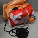 9 FT Hanging Christmas Inflatables Decorations with Led Light, Santa Claus Chased by A Dog Climbing Ladder, Funny Blow up Christmas Ornaments, Xmas Holiday Decor for Party Outdoor Yard Porch Roof