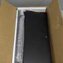 WOPITUES Floating Shelves with Black Metal Guardrail, Shelves for Wall Decor Set of 3, Wall Shelves for Bedroom, Bathroom, Kitchen, Living Room, Plants, Picture Frames, Art- Black (15.7 inch)