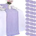 10 Pack Lilac Purple Table Runner 10ft Cheesecloth Table Runner 120 Inch Gauze Boho Rustic Sheer Cheese Cloth for Summer Banquet Picnic Baby Shower Party Wedding Holiday Dcor