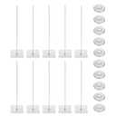 PATIKIL 150mm Perforated Insulation Pins with Round Washer,50 Sets 2in Insulating Nails Wall Plug for Fixing Foam Boards to Wall or Ceiling