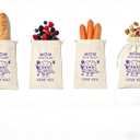 2 Pack Reusable Bread Bags for Moms, Gift for Mom with Mom Youre the Best Print, BPA-Free TPU Liner & Drawstring, Eco-Friendly Linen Storage Bag for Homemade Bread, 11x14 Inch