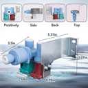 W10179146, WPW10179146, MV708, IMV708 Water Inlet Valve for whirlpool, kenmore, maytag, amana, kitchen aid and ikea Refrigerator(not all models), Replacement W10155357 2186486 2205762