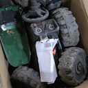 ELEMARA 24V 9AH Ride on Tractor with Easy Detachable Trailer, 400W Motors Electric Tractor Toy for Big Kids, All-Terrain Capability, Safety Design with 3-Point Seat Belt for Ages 3+, Green