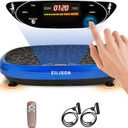 EILISON FitMaxx 3D XL Vibration Plate Exercise Machine - Whole Body Workout Vibration Platform w/Loop Bands - Lymphatic Drainage Machine for Weight Loss, Shaping, Wellness, Recovery