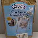 Graco Slim Spaces Compact Baby Swing, Space Saving Portable Bay Swing with Height Adjustable Legs & Soft Toys, Reign