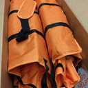 Huskfirm Low Beach Chairs 2 Pack Lightweight Beach Chairs for Adults Orange | Folding Aluminum Backpack Beach Chair with Cup Holder & Carry Bag, Heavy Duty Beach Chair Set for Beach, Camping, Concerts