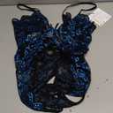 Ababoon Women One Piece Lingerie Lace Sexy Baby Dolls Teddy Sleepwear (Small, Black & blue)