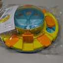 Potaroma Dog Puzzle Toy 2 Levels, Slow Feeder, Pup Food Treat Feeding Dispenser for IQ Training and Entertainment for All Breeds 4.2 Inch Height (Yellow Blue)