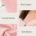 Bbonlinedress Women Cocktail Formal Wedding Dress Halter Evening Party Short Bridesmaid Holiday Prom Dresses for Teens 2026 (3X-Large, Blush)