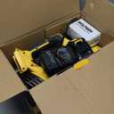 Leaf Blower, Electric Cordless Leaf Blower with 2 Batteries and Charger, 2 Speed Mode, Lightweight Leaf Blowers for Blowing Leaves, Lawn Care, Patio Cleaning and Dust (Yellow)