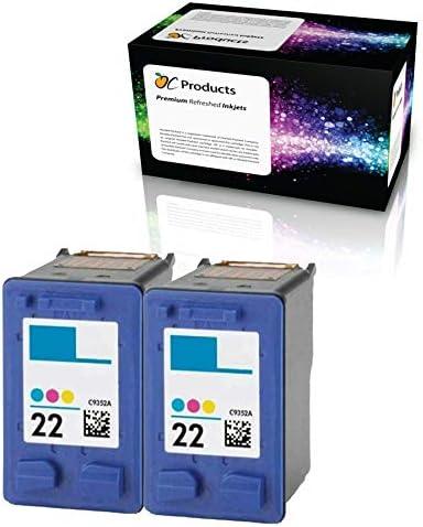 Refilled Ink Cartridge Replacement for HP 22 for PSC 1410 Deskjet F4180 F2280 D2360 D1560 D2460 F380 Officejet 4315 Printers (2 Color)