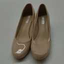 OCHENTA Women's Comfortable Low Kitten Heel Dress Shoes Round Toe Slip On Work Pumps (9.5)