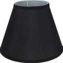 Aspen Creative 58878A Transitional Empire Shape Uno Construction Lamp Shade in Black, 6" Top x 12" Bottom x 9" Slant Height