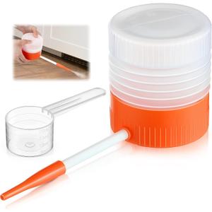 1 Pack Diatomaceous Earth Powder Duster with 6 Inch Nozzle, Diatomaceous Earth Spray Powder Applicator for Pest Control, Gardening & Home Maintenance, Indoor & Outdoor Use (Orange)