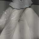 HLOVME Corduroy Chair Cushion with Ties Ultra Soft Warm Floor Cushion for Kids Reading Nook Comfortable Square Seat Cushion for Adult 15.7x15.7 Set of 2, White