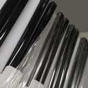 LEETOYI Ceramic Chopsticks Set of 5, Porcelain Chinese Chopsticks Easy To Clean, 9.6-Inch (Black)