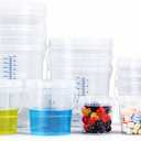Plastic 5 Gallon Buckets with Scales, Food Grade Plastic Pail, Heavy-Duty, BPA-Free Container with Lids & Handles, Easy Stacking for Home/Commercial Use (2 sets each of : 5Gal 1 Qt, 3 Qt, 5 Qt, 10 Qt)