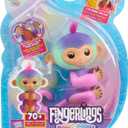 Fingerlings Magic Moods Interactive Baby Monkey, Norah (Teal & Purple), Tells Fortune and Mood, 70+ Sounds & Reactions (Ages 5+)