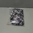 Stretch Dining Chair Seat Covers Set of 4,Dining Chair Slipcovers, Floral Printed Chair Covers,Soft Fabric Washable Upholstered Chair Seat Protector, No Rear Covers for Home Kitchen Dining Room (Black Base White Rose)