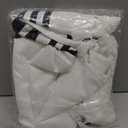 Seasonwood Black and White Shower Curtain with Tassels,Farmhouse Fabric for Bathroom,Heavy Weighted, 72 x 72