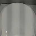 Round Toilet Seat Soft Close 16.5'',Standard Universal Toilet Lid Round with PP Material Safe,Easy to Clean and Install,Ergonomic design,Never Loosens,2 Years Support,White Plastic