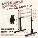 Safly Fun Gymnastics Bar for Kids 3-7 Years Old| Sturdy Steel Home Gym, Adjustable Height with Anti-Slip Base, Easy Assembly