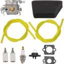 Carburetor Air Filter Carb Fuel Line Spark Plug Carb For Poulan Chainsaw 1950 2050 2150 2375 Wild Thing 2375LE Walbro WT 89 891 WT-324 for Zama C1U-W8 C1U-W14 Replace# 545081885
