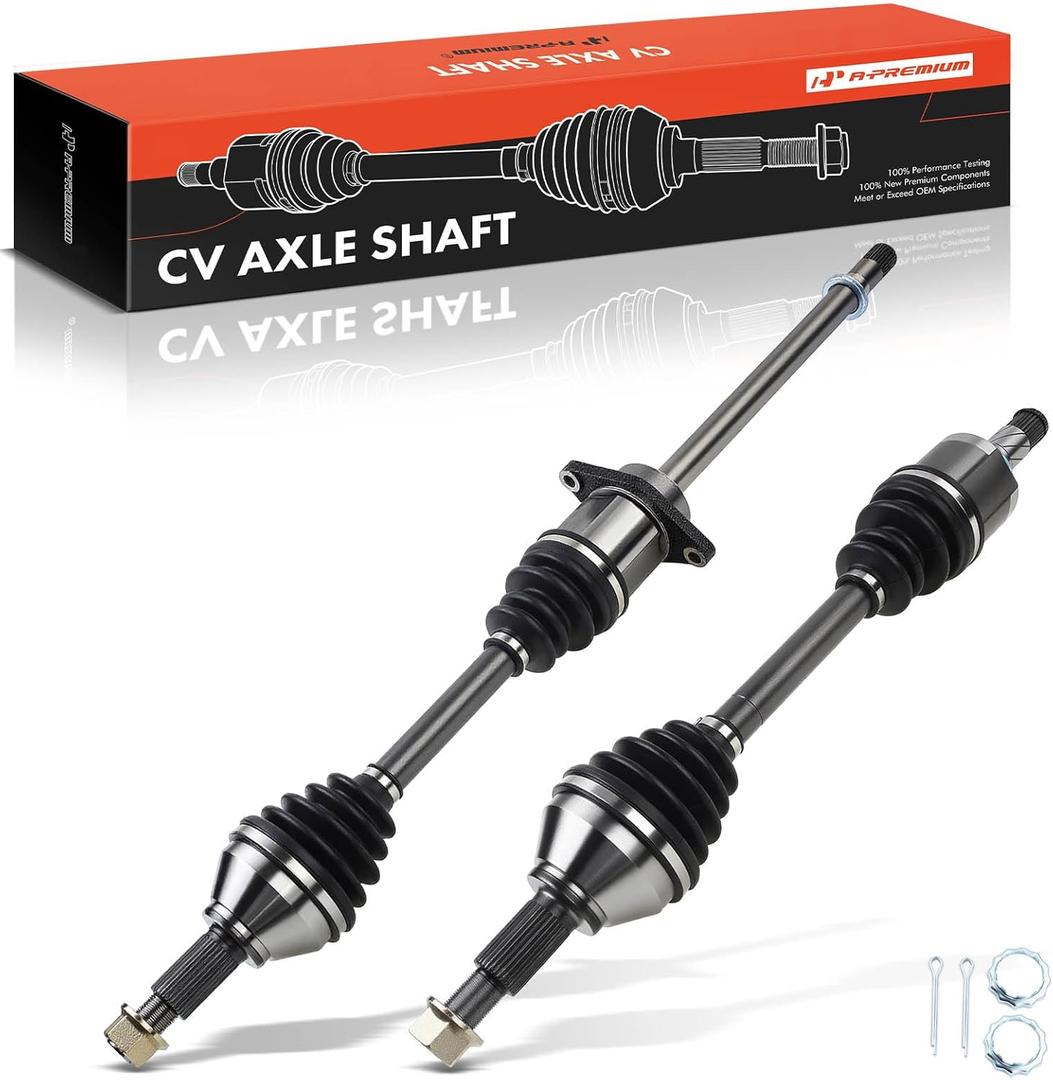 A-Premium Pair (2) Front CV Axle Shaft Assembly Compatible with Nissan Maxima 2009-2014 3.5L, Petrol, Driver & Passenger Side