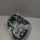 Black Neck Short Sleeve Button Belted Wide Leg Jumpsuits, Size M