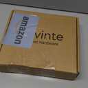 Ravinte 60 Pack (30 Pairs) 1/2 Inch Overlay Soft Close Hinges for Kitchen Cabinets - Satin Nickel Hidden Concealed Hinge, Stainless Steel, Self Closing