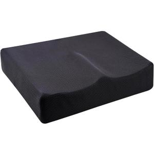 Extra Large Office Chair Seat Cushion, Memory Foam Cushion for Coccyx, Tailbone, Sciatic Pain Relief, Non-Slip Chair Pads for Car, Wheelchair, Gaming Chair