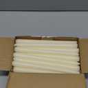 flamecan Ivory Taper Candles, Set of 40 Unscented and Smokeless 10 Inch Taper Candles Long Burning, Paraffin Wax with Cotton Wicks for Burning Approxinately 7-8 Hours Time