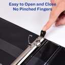 Avery Heavy-Duty Framed View 3-Ring Binder, 1" EZD Rings, 1 Black Binder (68054)