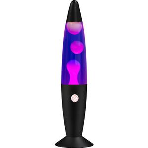 Purple Liquid Motion Lamp for Adults and Kids Magma Motion Lamps with White Wax Flows for Home Christmas Thanksgiving Day Decoration Cool Nightlight Lamp with Black Base