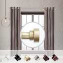 1 inch Side Curtain Rod 12-20 inch (Set of 2) - Gold