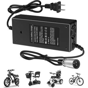24V(Max 29.4V) 2A 3-Pin Male XLR Charger for Electric Scooter Pride Mobility, Drive Medical,GoGo Mobility Scooter, Go-Go Elite Traveller, Plus HD US, Ezip Mountain Trailz, Jazzy Power Chair,Shoprider
