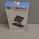 30W Foldable Fast Wireless Charger Stand for Multiple Samsung Device & Android, 6 in 1 Charging Station for Adjustable Tablet Stand with 7-Color Lights/Clock,Watch Charger Only for Galaxy Watch