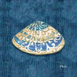 Embellished Shells IV - Blue Poster Print - Paul Brent (12×12)