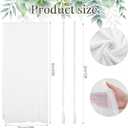 Tegeme Wedding Arch Draping Fabric for Backdrop 29" x20 ft Pearl Decor Photo Backdrop Curtain for Wedding Birthday Parties Baby Showers Bridal Showers Photo Shoots and Home Decorations Ivory White