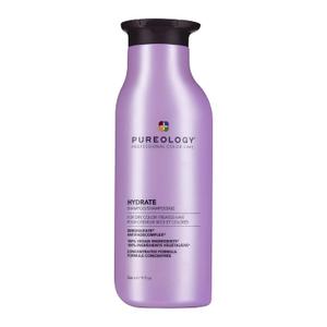 Pureology Hydrate Shampoo - For Dry or Color Treated Hair, Moisturizing Shampoo For Hydration & Softness, With Rose Extract & Green Tea, Vegan & Sulfate-Free 9 fl oz