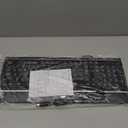 Large Print Backlit Computer Keyboard, 7Color Backlit Keyboard with Wrist Rest, USB PlugandPlay, Oversize Letters Keys Easy to See and Type, Wired Light Up Keyboards for Laptop, PC, Gaming