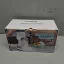 Rotary Ice Shaver with Handle Manual Hand Crank Snow Cone Maker Machine Qucik Shaved Ice Maker with Suction Feet, All Ice Cubes Fitted.Premium Portable Ice Crusher and Shaved Ice Machine. (White)