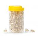 100Pcs Brass Wire Connector Nuts, Single Screw Fixing Wire end Connector Cap, Fixing Connector, nut 14-3 AWG 36mm for Connecting Wires