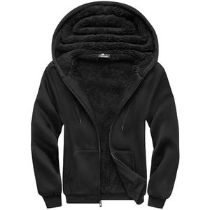 SCODI Hoodies for Men Heavyweight Fleece Sweatshirt - Full Zip Up Thick Sherpa Lined Hooded Sweatshirts,3XL