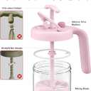 Borosilicate Glass Formula Mixing Pitcher 32oz True Mixing Capacity, Time Dial for Freshness Tracking, Dishwasher-Safe, BPA-Free Lid, Perfect for Breastmilk Pitcher Method & Multi-Baby Feeding