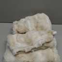 MADIZZ Pack of 2 Thick Plush Wool Throw Pillow Covers 24x24 Inch White Beige Soft Neutral Decorative Throw Pillows Accent Boho Cushion Covers for Couch Sofa Bedroom Pillow Shell